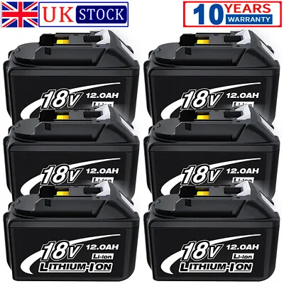 12.0Ah For Makita BL1830 18 Volt LXT Li‑Ion Cordless Battery BL1850 BL1860 9.0AH • £92.98