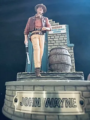 Franklin Mint Limited Edition John Wayne Hand Decorated  - No Dome - No. OUV1323 • $6.44