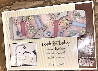 Koala Baby Essentials Butterflies Crib Musical Mobile  0-5 Months NIB Pink/Blue • $20.99