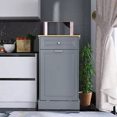 Kitchen Trash Can Storage Cabinet Tilt Out Free Standing With Drawer • $149.99