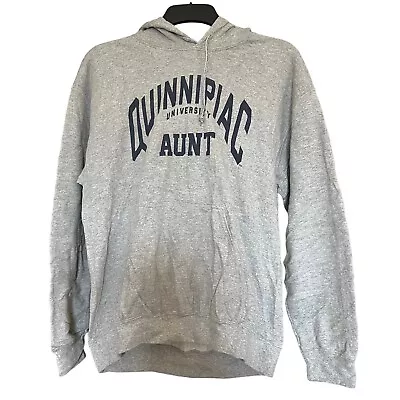 Gildan Quinnipiac University USA Style Hoodie Grey Size Medium Womens • £14.99