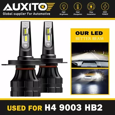 AUXITO H4 9003 HB2 CSP LED Headlight Kit Hi Lo Beam Bulb 20000LM 6000K HID White • $25.75