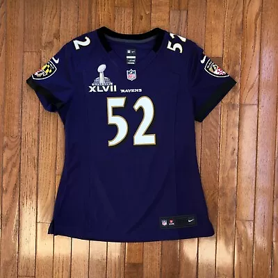 2013 Ray Lewis Baltimore Ravens Super Bowl XLVII Nike NFL Jersey Women's Medium • $59.99