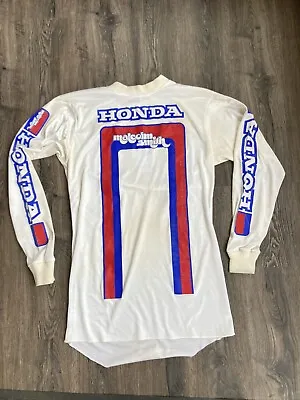 VTG 70s Honda Malcolm Smith Motocross Racing Team Jersey Shirt M/L USA • $99