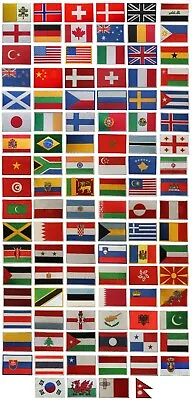 £2.09 • Buy National Country Flag Patch Iron On Patch Sew On Embroidered Patch Ukrain Flag
