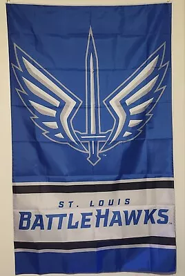 UFL ST. LOUIS BATTLEHAWKS Indoor/Outdoor Vertical Flag 3x5' NEW! • $18.99