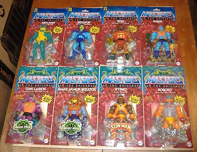 Heman Masters Of The Universe Origins Wave 12 Tung Lashor Roboto Hypno Lot • $159.95