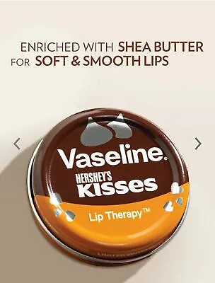 Vaseline Hershey's Kisses Lip Therapy With Shea Butter - 17g Limited Edition FS • £16.81