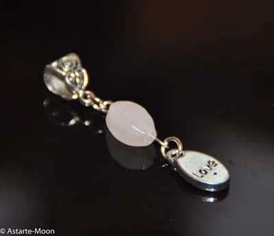 £3.99 • Buy Rose Quartz Handfasting Wedding Enhance/Attract Love Charm Free Gift Bag Pagan