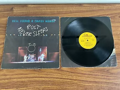 Neil Young Crazy Horse Vinyl Lp Rust Never Sleeps 1979 • £8