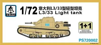 $8.98 • Buy S-Model PS720002 1/72 Italian L3/33 Light Tank