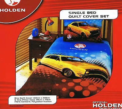 Holden Hk Bathurst Monaro 327 Gts Coupe Genuine Single Bed Quilt Doona Cover Set • $39.95