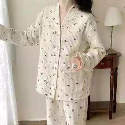 Postpartum Nursing Pajama Set Maternity Pajamas Home Nursing Clothing Clothes • $42.24