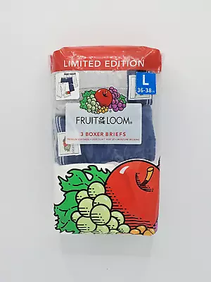 2018 FRUIT OF THE LOOM LIMITED EDITION 3 Pack Premium L Boxer Briefs Underwear • $59.99