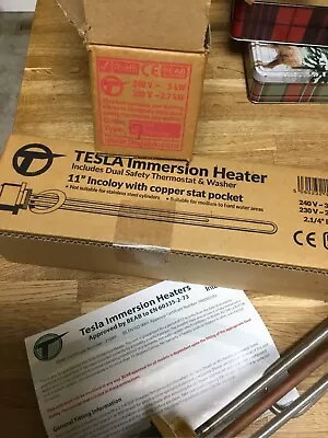 Tesla 11 Inch Incaloy Immersion Heater Element • £20