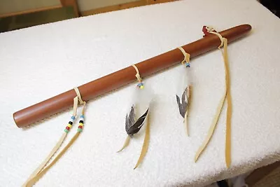 Native American Flute Cedar 27  Long 1 3/8  Diameter Key Of C Deep Rich • $150