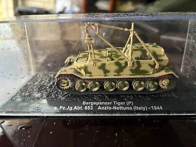 Atlas Deagostini 1/72 Bergepanzer Tiger (p) Italy 1944 Ww2 Diecast Tank New • $38.88