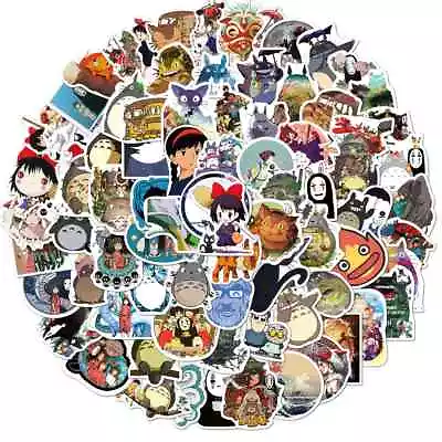 50pcs Stickers Japanese Anime Sticker Ghibli Hayao Miyazaki Totoro Spirited Lot • $9.99