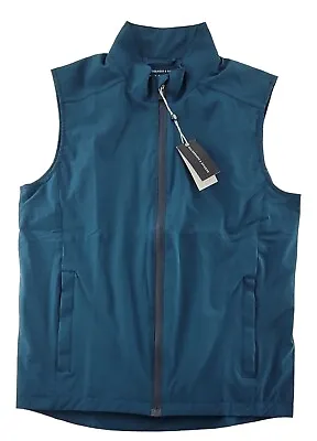 Holderness & Bourne Vest Mens Medium Dry Luxe Performance The Conrad Marine Blue • $64.95