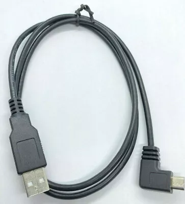 2 Feet 90 Degree Right Angle Black MicroUSB Charger Cable For Phone / Tablet  • $5.99