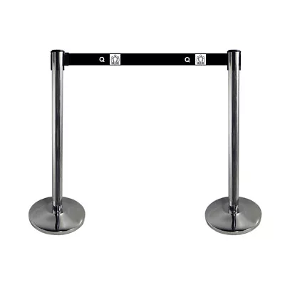 £26.75 • Buy Crowd Control Stanchions Que Barrier Cafe Pub Bar Shop Club PAIR