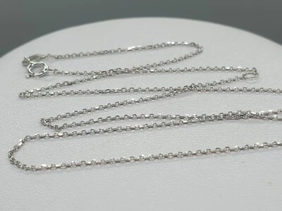 £74.90 • Buy Sparkly 9k 9ct Yellow Gold Diamond Cut Trace Chain Necklace 1mm 16 - 18  Extend