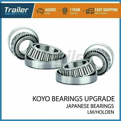 Upgrade To Japanese Koyo Bearing Kit. Single Axle Trailer Lm Holden Bearings • $57