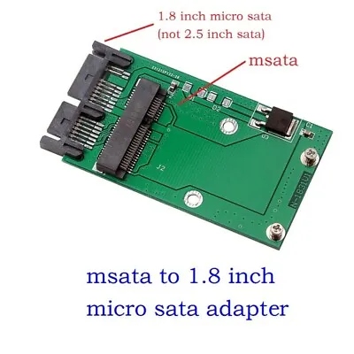 Mini PCIe PCI-e MSATA SSD To 1.8  Micro SATA Adapter Converter Card PCBA • $8.71