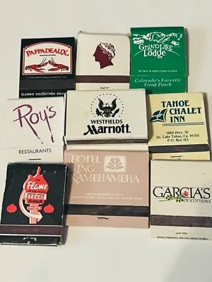 Match Holder Matchbook Vtg Advertising LOT M31 Pappadeaux Tahoe Flame Garcias NV • $15.91