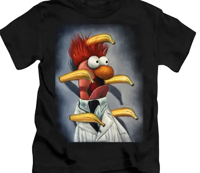 Beaker Portrait Muppet Character From The Muppet Show Black T-shirt JJ3402 • $27.54