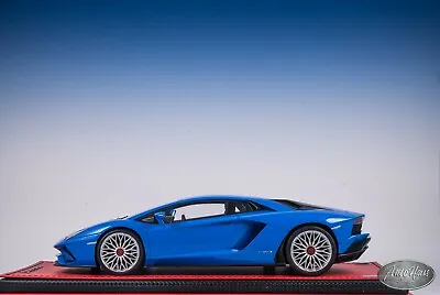 1/18 MR Collection Lamborghini Aventador LP740 Aventador S Coupe Blue • $545