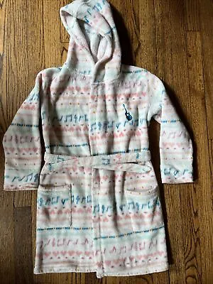 Girls American Girl Musical Note Fleece Belted  Bathrobe No Size Youth 5-8 EUC • $12.99