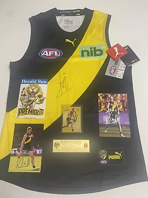 Signed Richmond Tigers Jack Riewoldt Premiership Package Jumper Photos Plaque 🔥 • $124.99