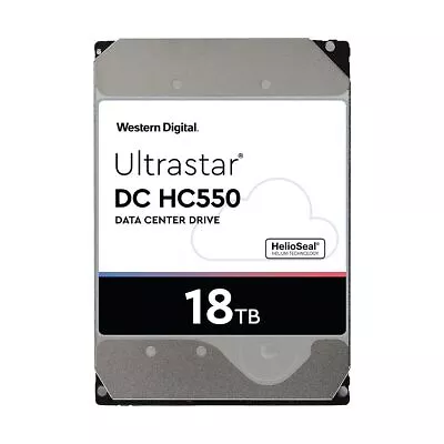 WD Ultrastar HC550 18TB 3.5  Enterprise SATA HDD WUH721818ALE6L4 Used • $349