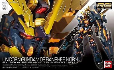 Bandai 1:144 Rg Rx-0[n] Unicorn Gundam 02 Banshee Norn Plastic Model Kit Gunpla • £72.96