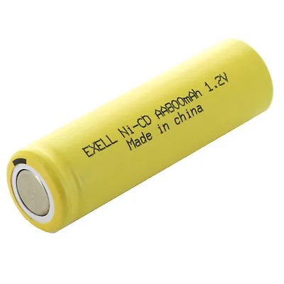 AA 1.2V 800mAh NiCd Rechargeable Flat Top Assembly Cell Battery • $8.95