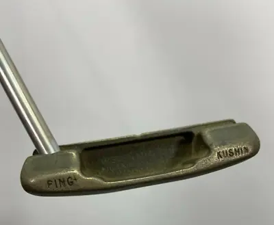 Vintage Ping Kushin Bronze Putter USA Made 85029 Steel Shaft Pride Grip R/H • $21.59