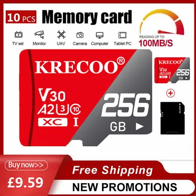 A2 Micro SD Card Memory Card 256GB Flash TF 4K Class 10 For Phone Car Cameras • £84.99