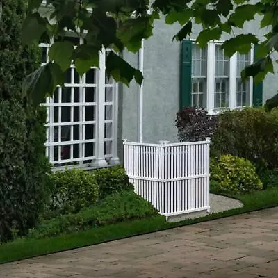 Privacy Fence Panel 48 In. H X 36 In.W UV/Water Resistant PVC Vinyl White 2-Pack • $96.23