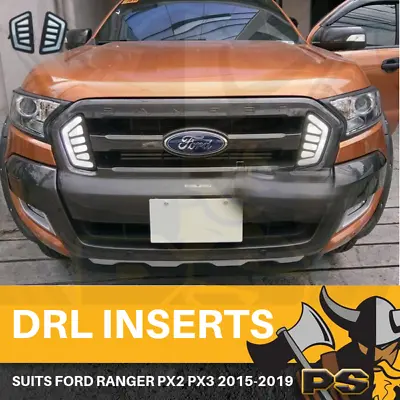 LED DRL Brand New Ford Ranger LED Daytime Running Light Front Grill Insert PX2 P • $89