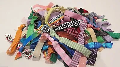 $18.99 • Buy 40 Emi Jay Inspired LARGE Hair Ties Solids, Chevron, Glitter! FREE SHIPPING!