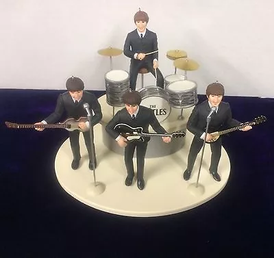 Beatles Ed Sullivan Figure Set Of 4 With Instruments On Stage New In Box 1994 • $129.99