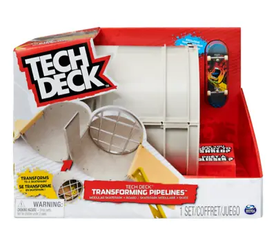 TECH DECK Transforming Pipelines Modular Skatepark Playset Exclusive Fingerboard • $29.99