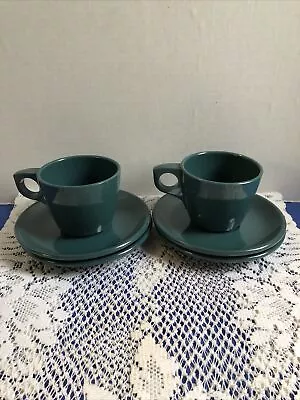 Vintage Green Melmac Arrowhead SiLite Coffee Cup And Boonton  Saucer Set Of 2 • $19.99