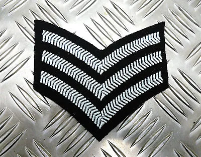 Genuine British RAF Sergeant Rank Stripes / Chevrons / Badges / Patch  - USED • £5.09