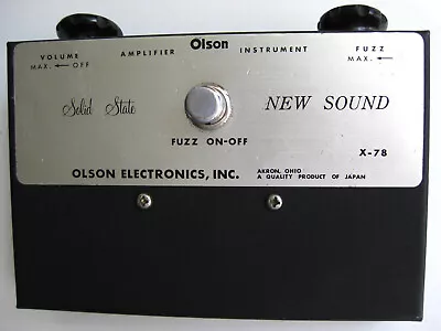 Vintage 70's Olson X-78 New Sound Fuzz Guitar Effect Pedal Japan • $295