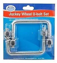 Ark Jockey Wheel U Bolt Set - Swivel 100 X 50mm • $22.95