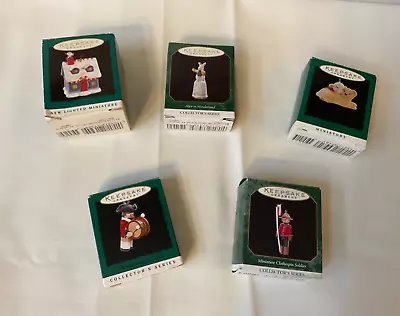 Vtg Hallmark Keepsake Collectors Club Miniature Christmas Ornaments Lot Of 5 • $9.99