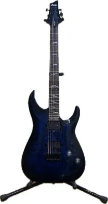 Schecter Omen Elite-6 Electric Guitar See-Thru Blue Burst - Used (9280522) • $449.95