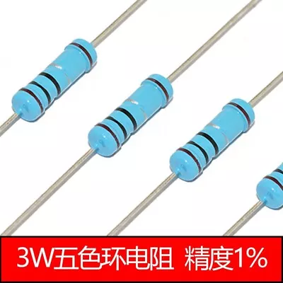 20pcs 3 Watts 3W 100 Ohm Ω 100R 100E ±1% Metal Film Resistor • $2.02